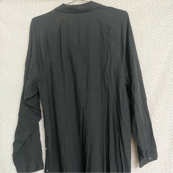 J. Jill Womens Dress Gray Linen Blend Side Buttons with Slits Sz Large Tall NWT - Picture 10 of 13